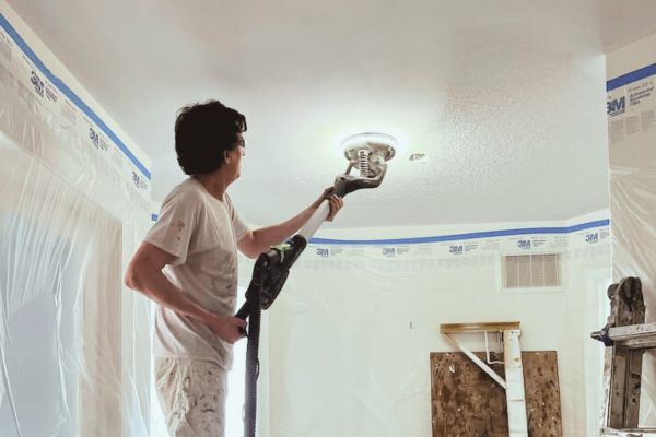 Popcorn Ceiling Removal & Repainting Popcorn Ceiling Removal & Repainting